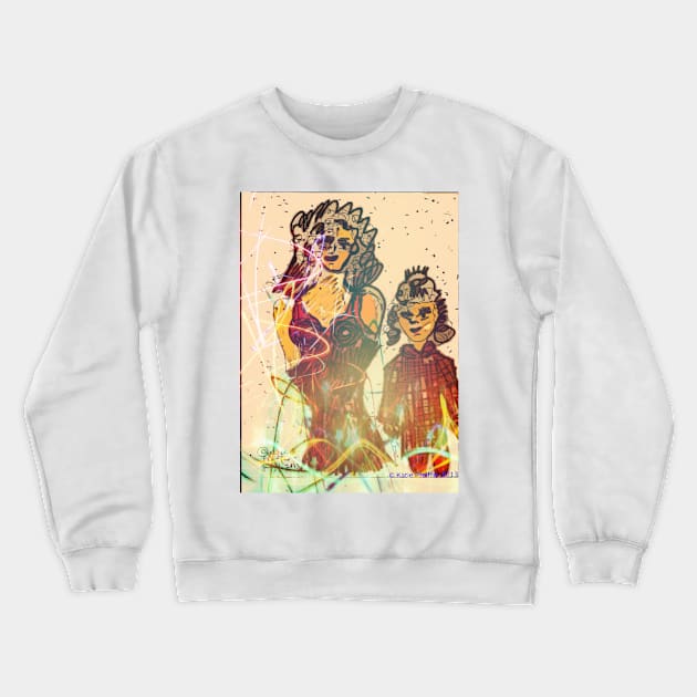 Watching Fireworks Crewneck Sweatshirt by Kater